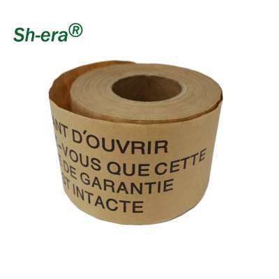 Manufacturer Custom Printed add fiber kraft paper used for box sealing tape