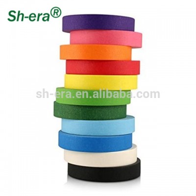 18mm 25m  New style painters color masking tape car decoration free samples crepe paper