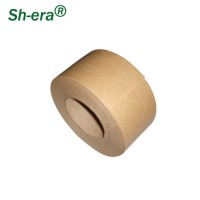 2018 best price China manufacturer added fiber kraft paper gummed tape machine with free sample